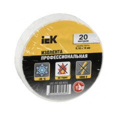 IEK Изолента 0,18х19 мм белая 20 метров