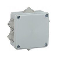 IEK Коробка расп. КМ для о/п 100х100х45мм IP44 6 вводов (7035)