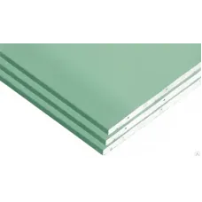 Гипсокартон Knauf, влагостойкий 1200x2500 / 12,5 мм
