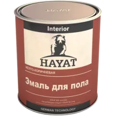 Эмаль для пола Hayat, floor enamel, жёлто-коричневая 3 кг