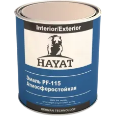 Эмаль атмосферостойкая Hayat, ПФ-115, красная 20 кг
