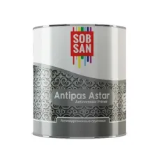 Антикоррозионная грунтовка для металла Sobsan, antipas, серый, 1 кг