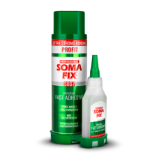 Универсальный секундный клей с активатором Somafix, S667 500ml + 125gr
