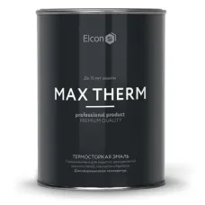 Термостойкая эмаль Elcon Max Therm,черный 500 градусов 0,8 кг