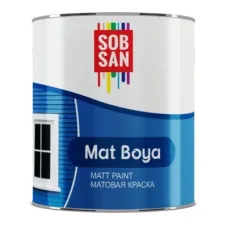 Матовая эмаль Sobsan, mat boya, белая, 1 кг