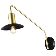 Светильник настенный бра 151-19624 Tekled, MB66662-1 E27 40W ЗОЛОТО+ЧЕРНЫЙ