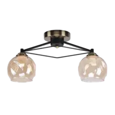 Люстра потолочная 158-19886 Tekled, 2531/2 2xE27 AB+BK+BR