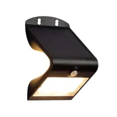 Солнечный светодиодный настенный светильник 181-03416 Tekled, белый 3,2W черный