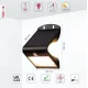 Солнечный светодиодный настенный светильник 181-03416 Tekled, белый 3,2W черный
