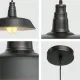 Светильник подвесной 150-15040 Tekled, 6015 E27 40W ЧЕРНЫЙ