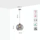 Светильник подвесной 150-15056 Tekled, JD6211B/1 E27 60 Вт