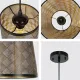 Светильник подвесной 150-17986 Tekled, S2006 60W BL+золото E27 160*230*270
