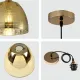 Светильник подвесной 150-18013 Tekled, 50596-1B E27 D180 ЗОЛОТОЙ