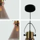 Светильник подвесной 150-18073 Tekled, 8312-1A METALGLASSXE27 D200*H340MM
