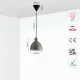 Светильник подвесной 150-18191 Tekled, MD50905-1S E27 D220 СЕРЫЙ