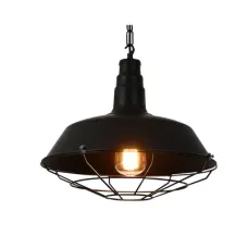 Светильник подвесной 150-18362 Tekled, РЕТРО 1xE27 ЧЕРНЫЙ 460мм