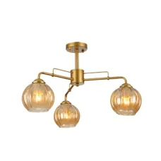 Люстра потолочная 159-17652 Tekled, 52040 3xE27 CHAMPAGNE+GOLD