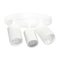 Трековый подвесной светильник 172-03044 Tekled, MR16 GU5,3×3 WHITE Круглый L220xW56xH140
