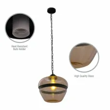 Светильник подвесной 150-17796 Tekled, 8050-1B E27 40W AMBER GLASS