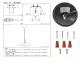 Светильник подвесной 150-18182 Tekled, MD50629A-1M E27 D325 RUST