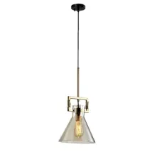Люстра потолочная 156-19470 Tekled, 8658-1A AM E27 AMBER GLASS