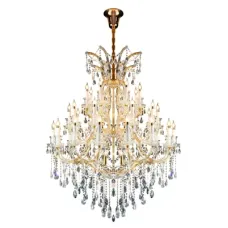 Люстра потолочная 158-19878 Tekled, 5131-40L 40xE14 CRYSTAL+GOLD METAL ABC
