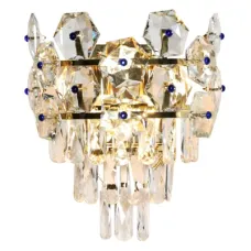 Люстра потолочная 159-17544 Tekled, 19382B GOLDW 3xE14 300xH350мм
