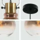 Светильник подвесной 150-18074 Tekled, 8312-1B МЕТАЛЛ СТЕКЛО 1XE27 D200*H3M