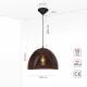 Светильник подвесной 150-18188 Tekled, MD50826-1 E27 D300 RUST