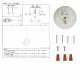 Светильник подвесной 150-18254 Tekled, SY2079-400 БЕЛЫЙ E27
