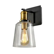 Светильник настенный бра 151-19572 Tekled, SY9327-1W ЧЕРНЫЙ + ПРОЗРАЧНОЕ СТЕКЛО E27