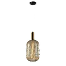 Люстра потолочная 156-19484 Tekled, 8552-1A-AM E27 ЯНТАРНОЕ СТЕКЛО