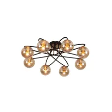 Люстра потолочная 159-17740 Tekled, 8359 8xE27 GOLD+BLACK