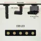 Трековый подвесной светильник 174-03828 Tekled, LED MIRACH 10W 4000K BLACK TRACK