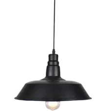 Светильник подвесной 150-18358 Tekled, RETRO 1xE27 ЧЕРНЫЙ 360мм