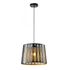 Люстра потолочная 159-17002 Tekled, 9142-1 черный+GOLD IRON E27 D350 H1200