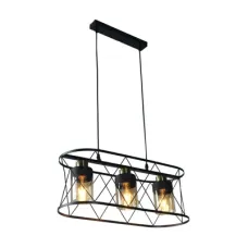 Люстра потолочная 159-17498 Tekled, 10343 40W3xE27 ЧЕРНАЯ L600x220x1200