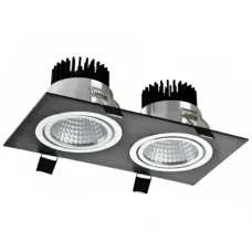 Встраиваемый потолочный светильник 165-03337 Tekled, OC004B 2х10Вт 5000К ЧЕРНЫЙ