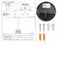 Светильник подвесной 150-18063 Tekled, FR9992 40W E27 D250 ЧЕРНЫЙ