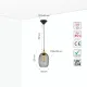 Светильник подвесной 150-18236 Tekled, HFD0422-1S E27 D160 ЧЕРНЫЙ