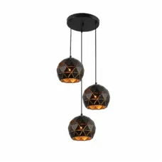 Светильник подвесной 150-18256 Tekled, SY2079-3BK ЧЕРНЫЙ E27