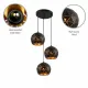 Светильник подвесной 150-18256 Tekled, SY2079-3BK ЧЕРНЫЙ E27