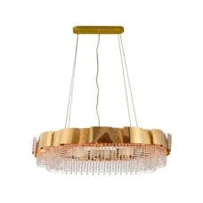 Люстра потолочная 156-19582 Tekled, BLK L900x300H360 8xE14 НЕРЖАВЕЮЩАЯ СТАЛЬ+ХРУСТ