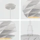 Светильник подвесной 150-18156 Tekled, HFD0220A-1L E27 БЕЛЫЙ