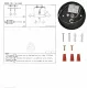 Светильник подвесной 150-18268 Tekled, SY2082-400 ЧЕРНЫЙ E27