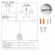 Светильник подвесной 150-18270 Tekled, SY2082-300 БЕЛЫЙ E27