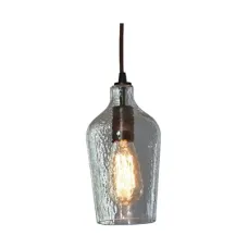 Люстра потолочная 159-17022 Tekled, 6096-1 E27 ЧЕРНЫЙ+ПРОЗРАЧНОЕ СТЕКЛО D130 250MM
