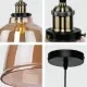 Светильник подвесной 150-17804 Tekled, 6041-1 E27 40W AMBER GLASS