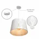Светильник подвесной 150-17976 Tekled, S3002 60W WH E27 300*350*250 10