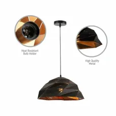 Светильник подвесной 150-18150 Tekled, HFD0221A-1L E27 ЧЕРНЫЙ+ЗОЛОТО